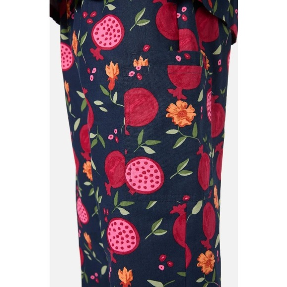 Princess Highway Unisex Navy Pomegranate Scrub Pant Size L - Picture 6 of 14